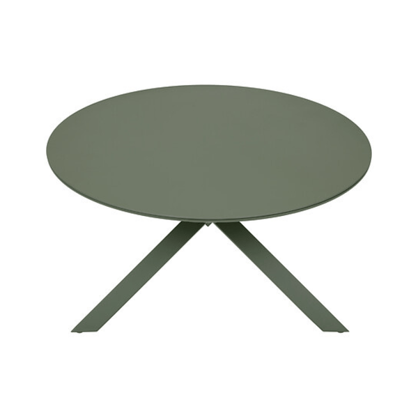 Alpha 55 Table Oryon ronde 6 places en aluminium et verre