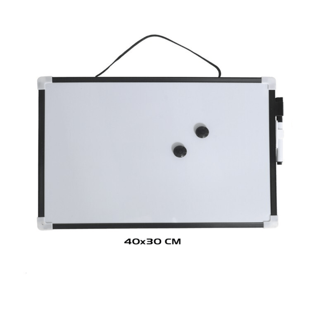 Alpha 55 Tableau Magnétique Blanc + 2 Effaçables et Feutre