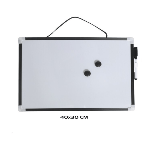 Alpha 55 Tableau Magnétique Blanc + 2 Effaçables et Feutre