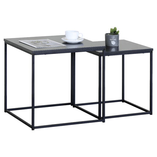 Alpha 55 Tables "Gigognes" en bois et métal