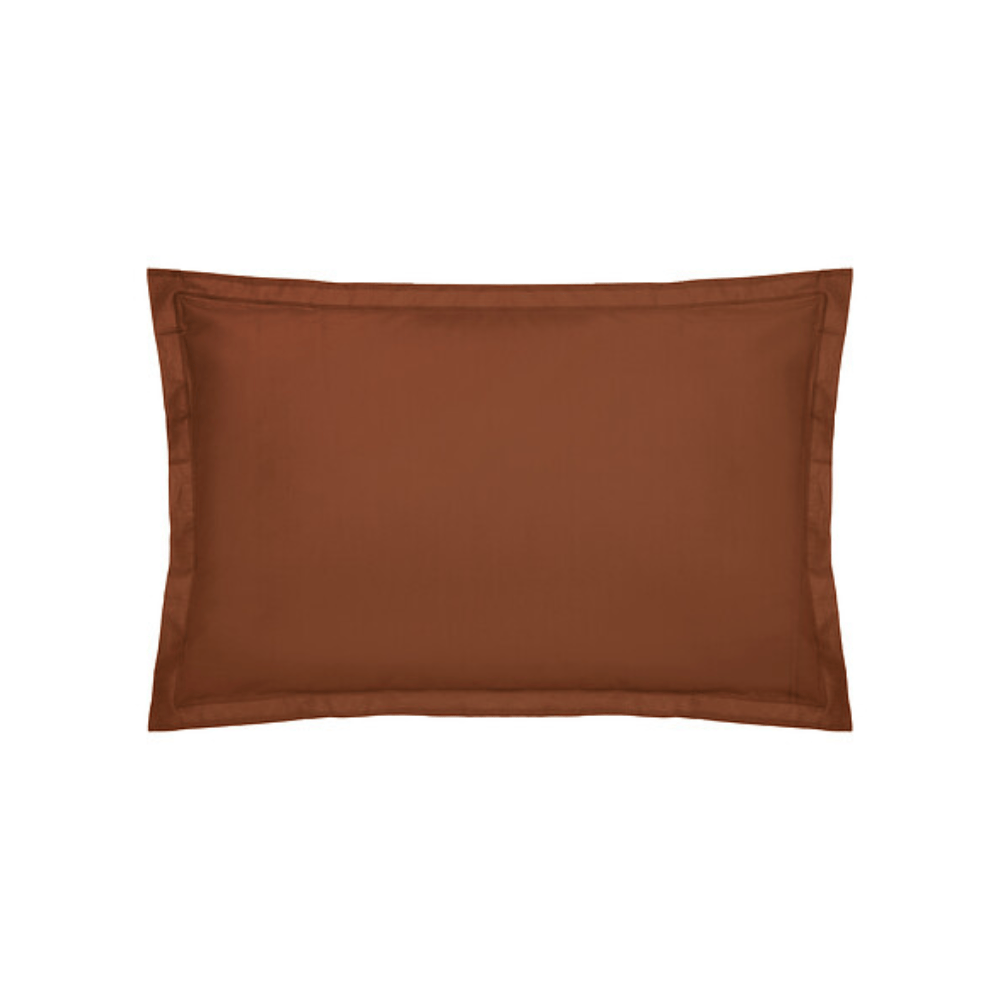 Alpha 55 Taie d’Oreiller 50 x 70 cm en Coton Terracotta