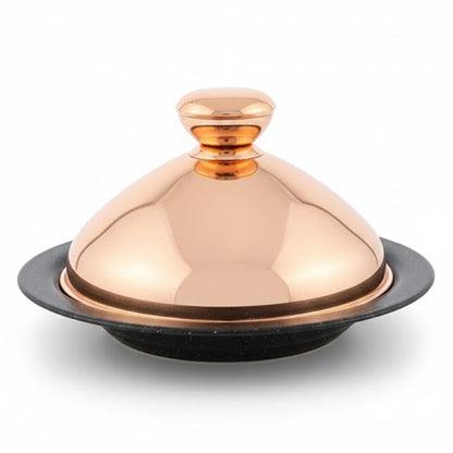 Alpha 55 Tajine en Inox AFOS Bronze – Cuisson Saine & Design de Luxe