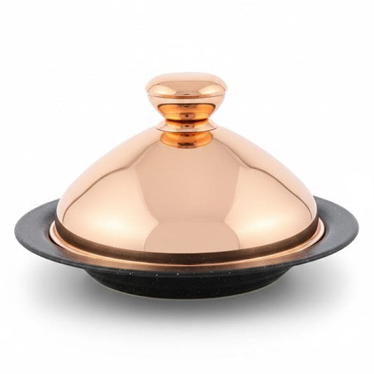 Alpha 55 Tajine en Inox AFOS Bronze – Cuisson Saine & Design de Luxe