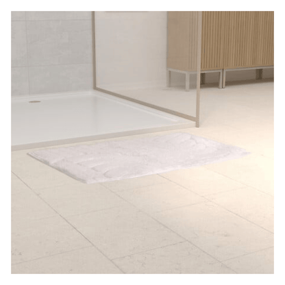 Alpha 55 Tapis de Bain Cloudy Polyester Blanc Doux