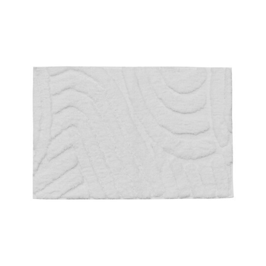 Alpha 55 Tapis de Bain Cloudy Polyester Blanc Doux
