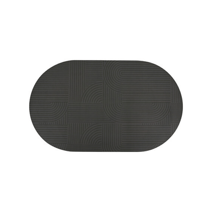 Alpha 55 Tapis diatomite arrondi absorbant en display