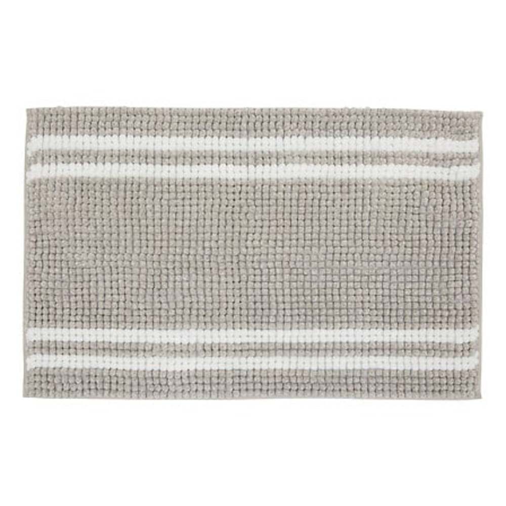 Alpha 55 Tapis mini chenille taupe doux et absorbant