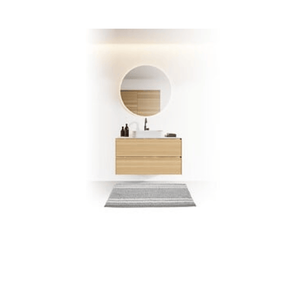 Alpha 55 Tapis mini chenille taupe doux et absorbant