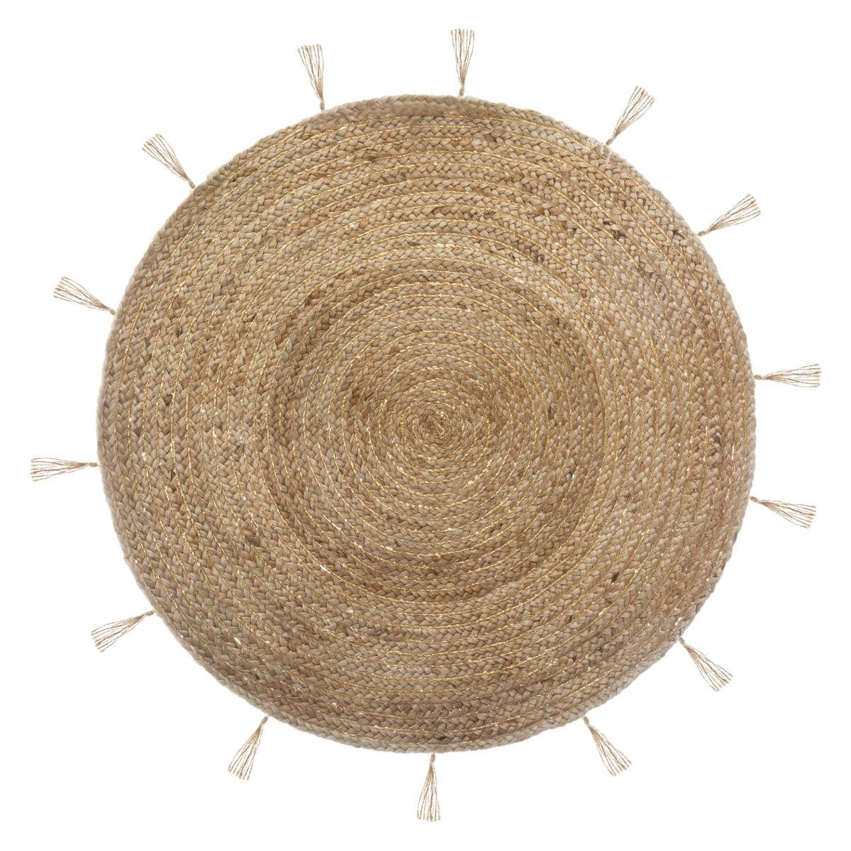 Tapis Rond en Jute Lurex D80 cm Cosy'ness