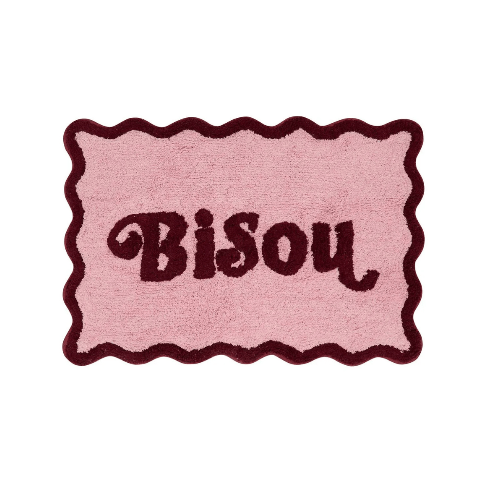 Alpha 55 Tapis tufté festons Chérie rose doux et décoratif