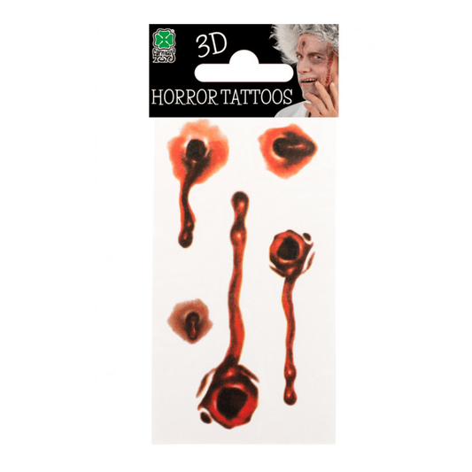 Alpha 55 tatoo Tatouage Déco Corps Impact de Balles – Halloween