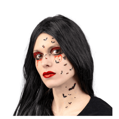 Alpha 55 tatoo Tatouages Strass Chauve-Souris Rouges – Halloween