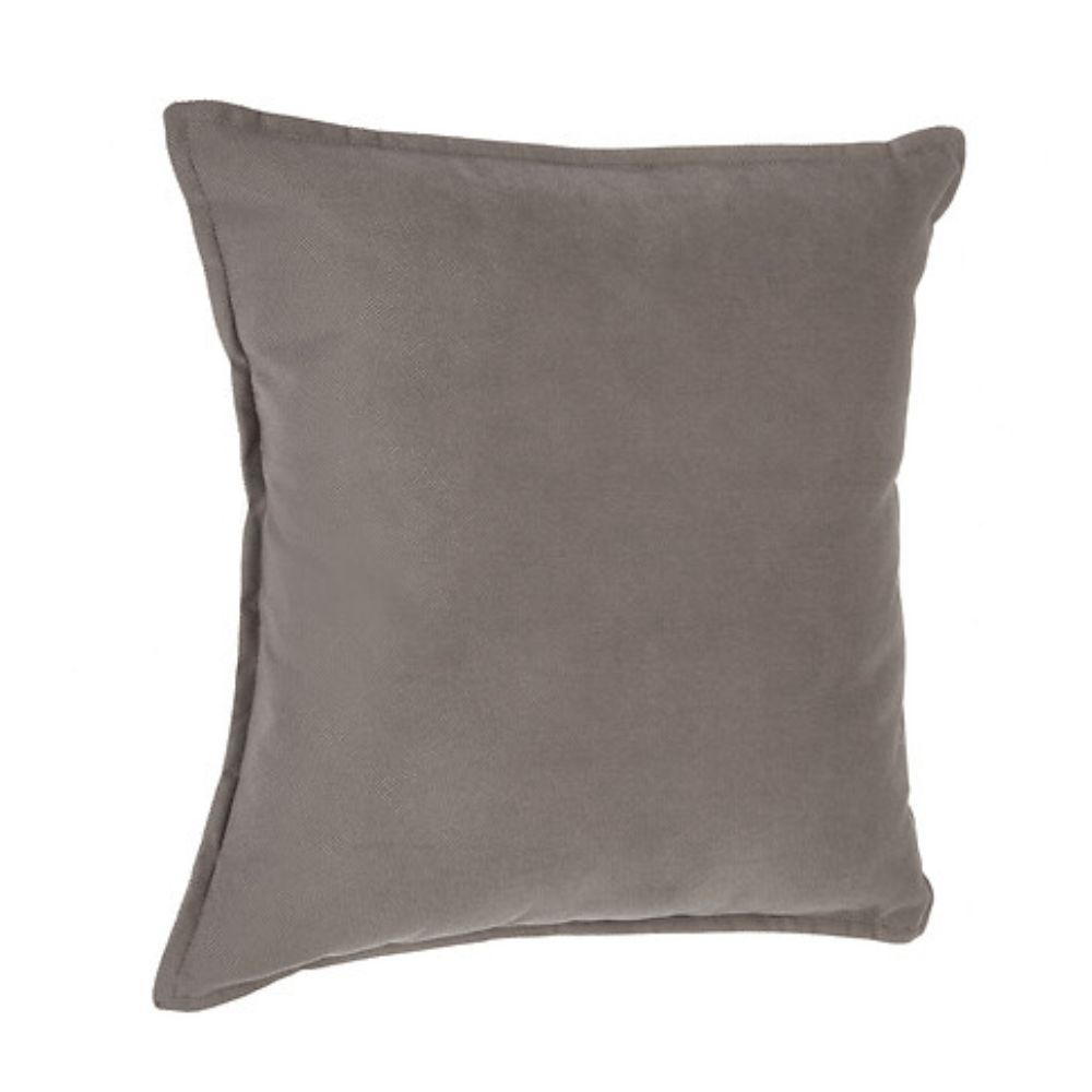 Alpha 55 Taupe Coussin Effet Velours Doux et Décoratif