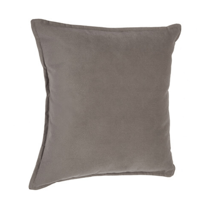 Alpha 55 Taupe Coussin Effet Velours Doux et Décoratif