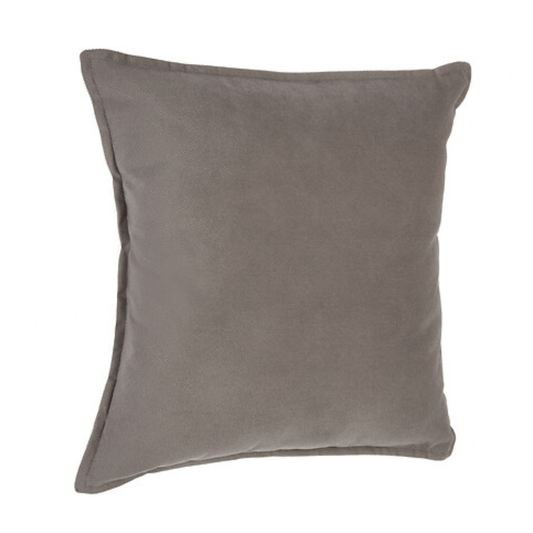 Alpha 55 Taupe Coussin Effet Velours Doux et Décoratif