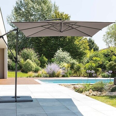 Alpha 55 Taupe Parasol déporté Manoa Ø241 cm Taupe