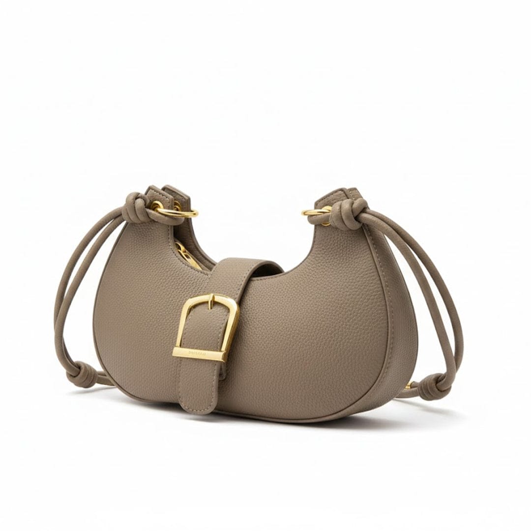 Alpha 55 Taupe Sac à Main Croissant – Silhouette Moderne