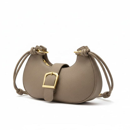 Alpha 55 Taupe Sac à Main Croissant – Silhouette Moderne