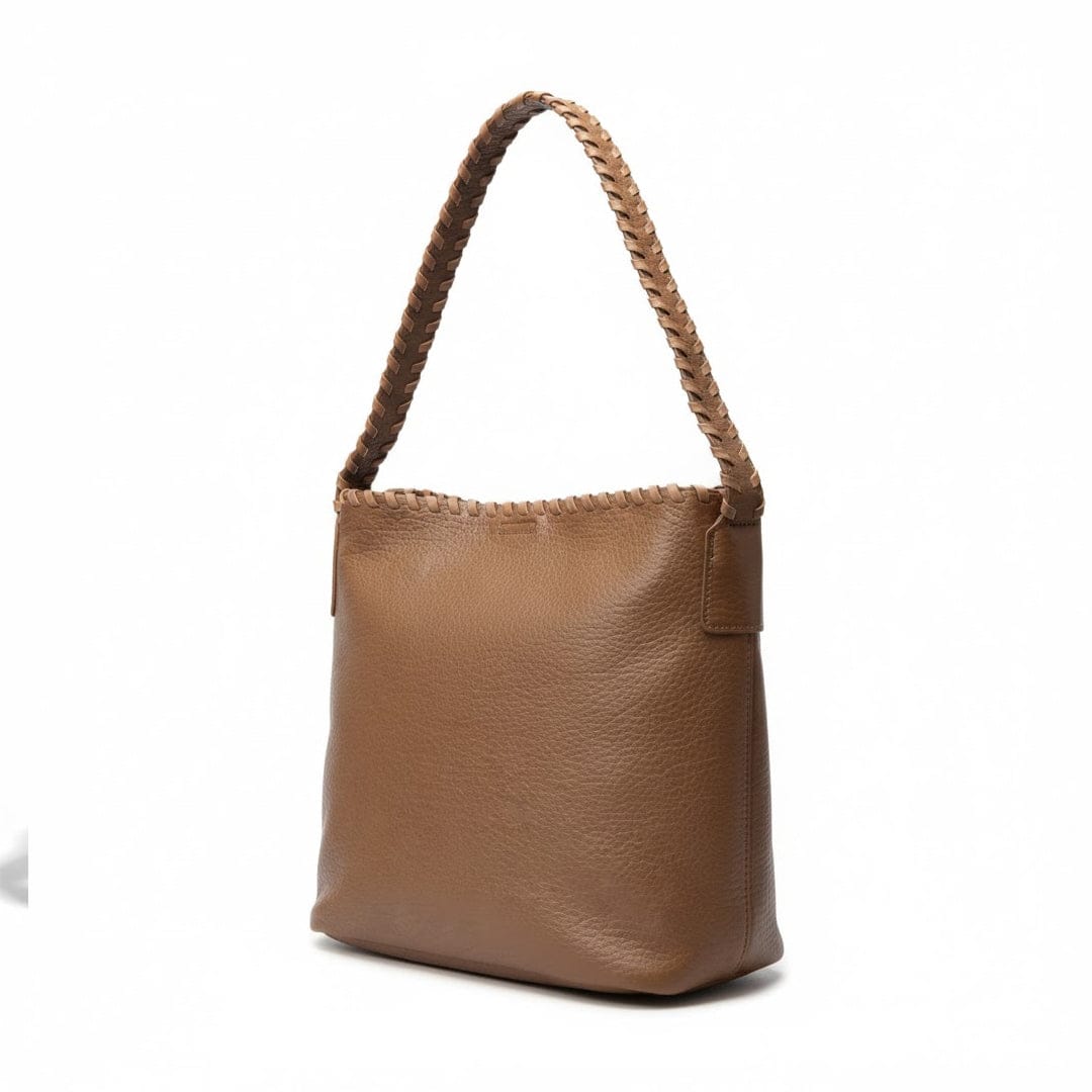 Alpha 55 Taupe Sac Cabas & Trousse Assortie – Duo Chic