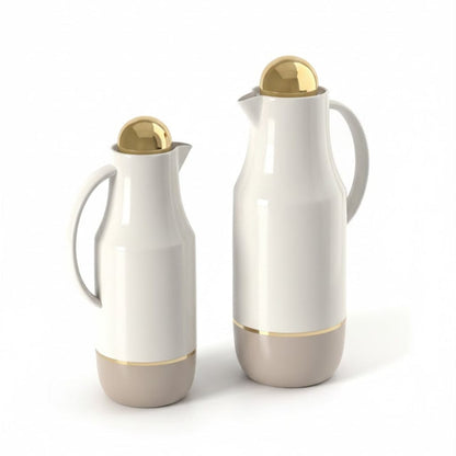 Alpha 55 Taupe Set de 2 Thermos Lavidar – Design Élégant & Isotherme