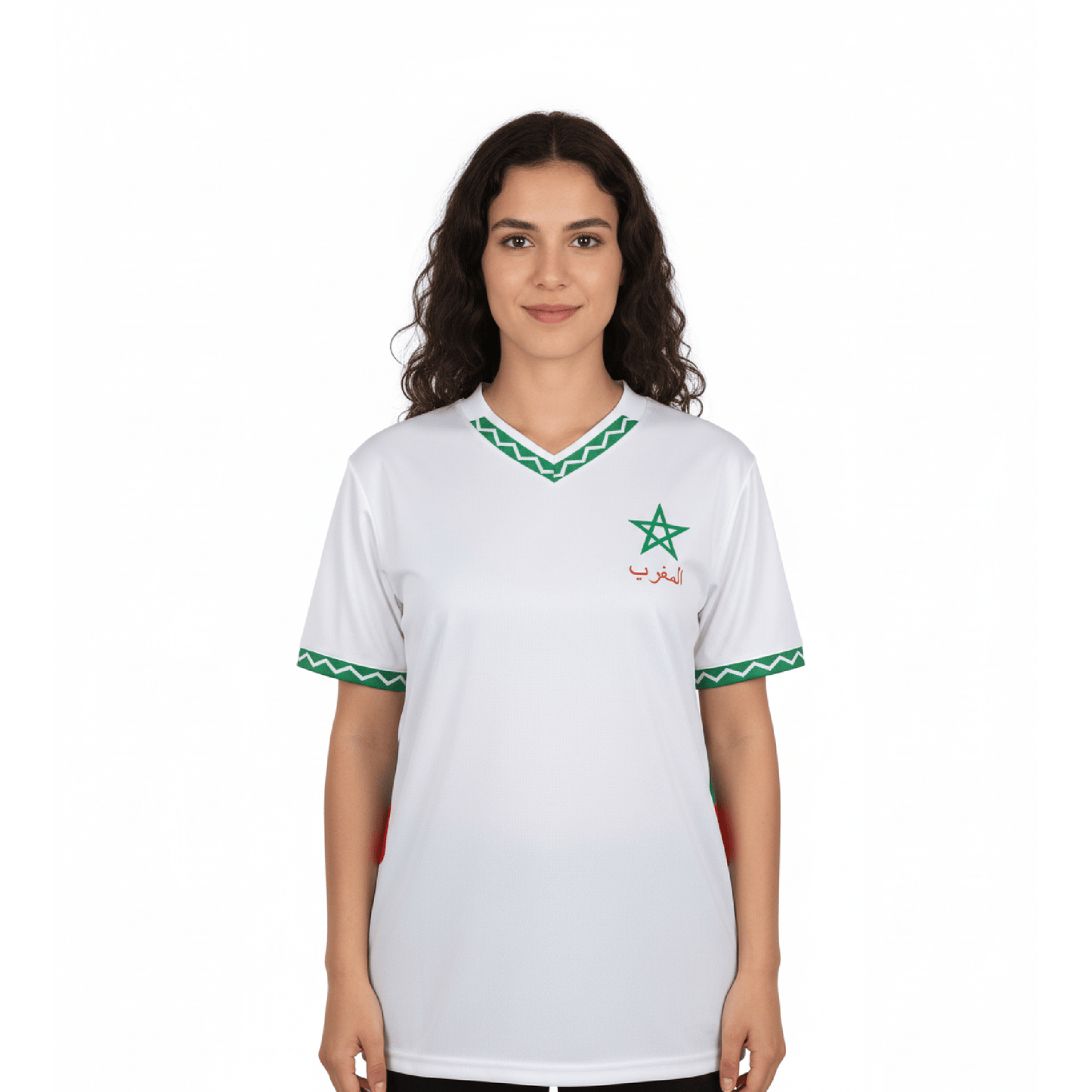 Alpha 55 Tee-shirt Maroc en Polyester Blanc – Supporter