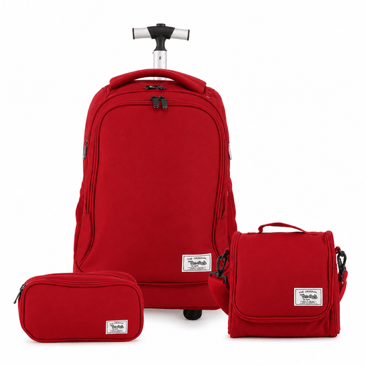 Alpha 55 Teenpack Set Trio Trolley 18" Big Wheels Rouge