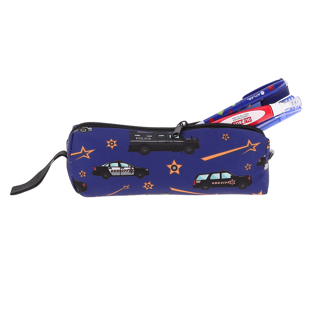 Alpha 55 Teenpack, Trousse 2 Zip Schoolie "Police"