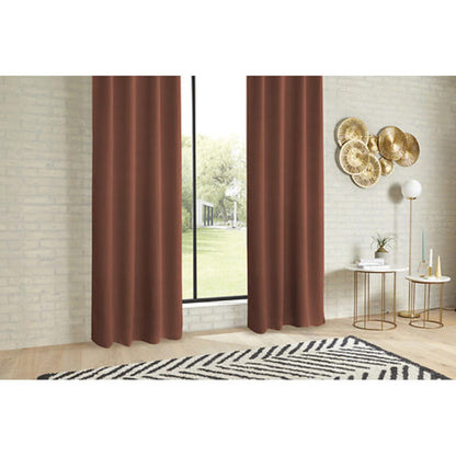 Alpha 55 Terracotta Lot de 2 rideaux occultants