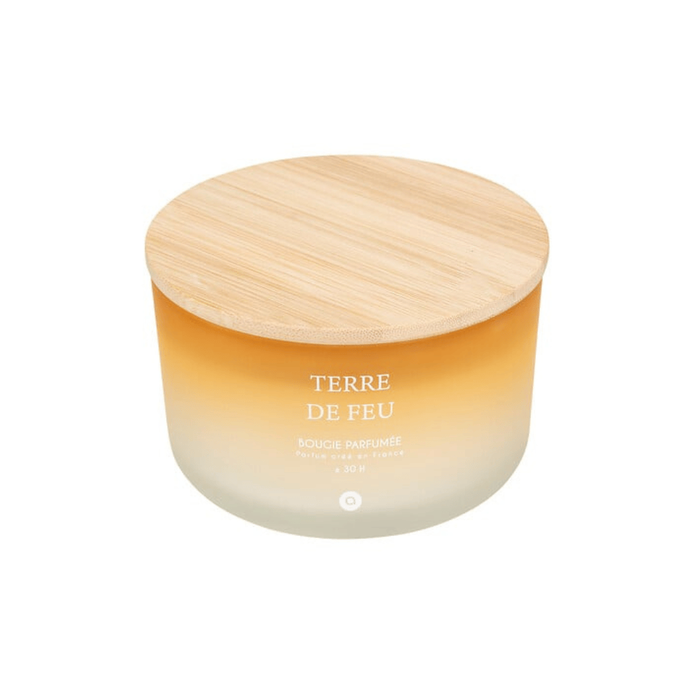 Alpha 55 Terre de Feu Bougie Parfumée Sana 420 g en Pot Verre
