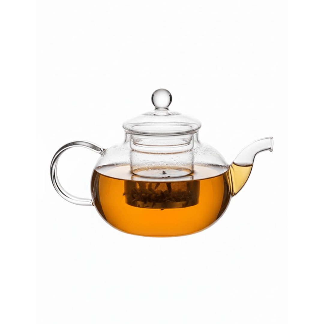 Alpha 55 Théière en Verre 0,6 L – Modèle Lisse Transparent