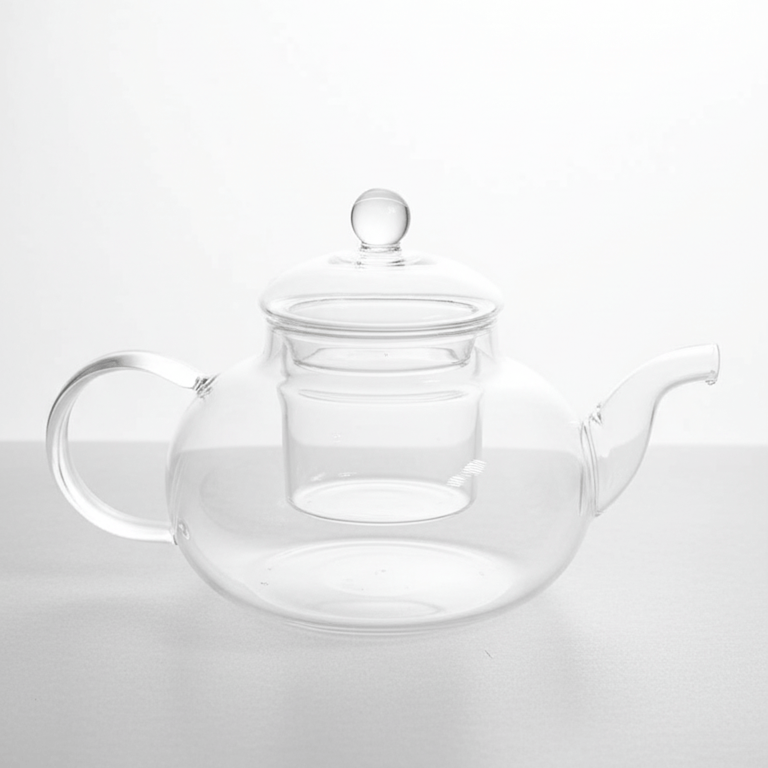 Alpha 55 Théière en Verre 1 L – Modèle Lisse Transparent