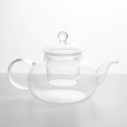 Alpha 55 Théière en Verre 1 L – Modèle Lisse Transparent