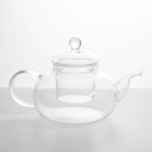 Alpha 55 Théière en Verre 1 L – Modèle Lisse Transparent