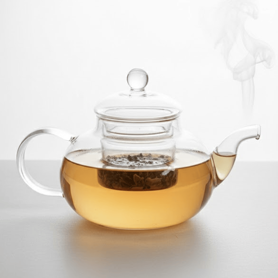 Alpha 55 Théière en Verre 1 L – Modèle Lisse Transparent