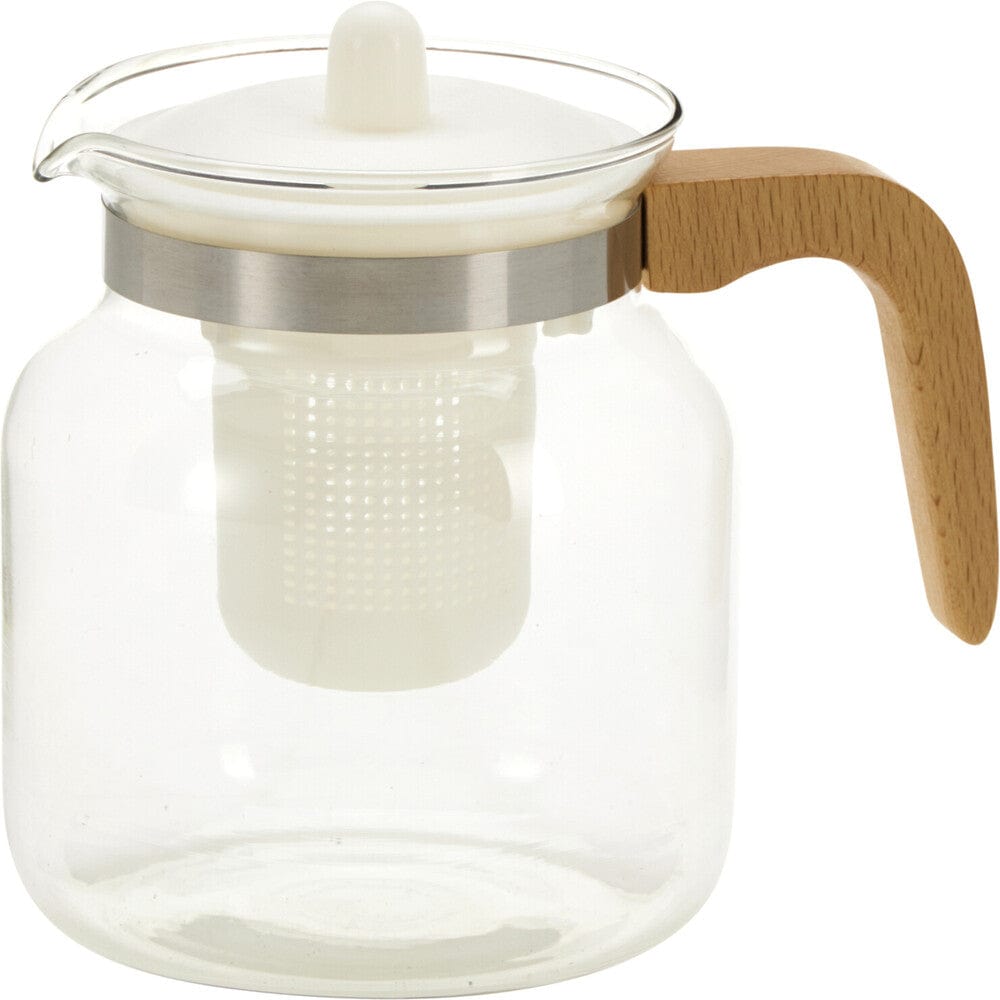 Alpha 55 Théière en verre avec manche en bois