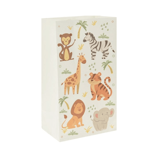 Alpha 55 Thème Jungle : 6 Sacs cadeau en papier