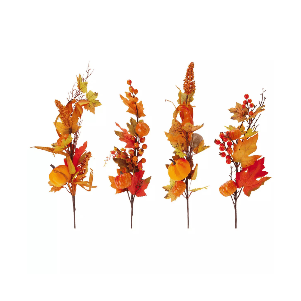 Alpha 55 Tige décorative feuille pomme de pin automnale