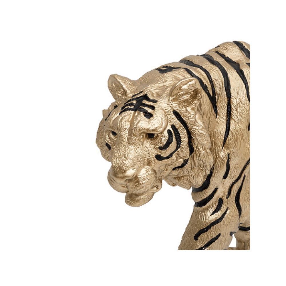Alpha 55 Tigre Tropical Boudoir 66 cm Résine Dorée