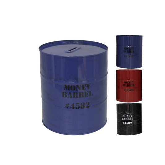 Alpha 55 Tirelire Baril en Métal