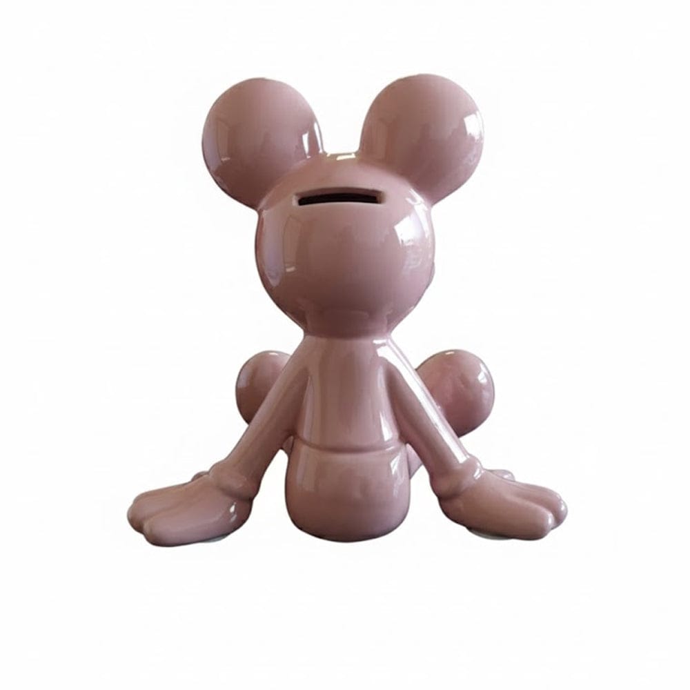 Alpha 55 Tirelire en céramique irisée Mickey assis