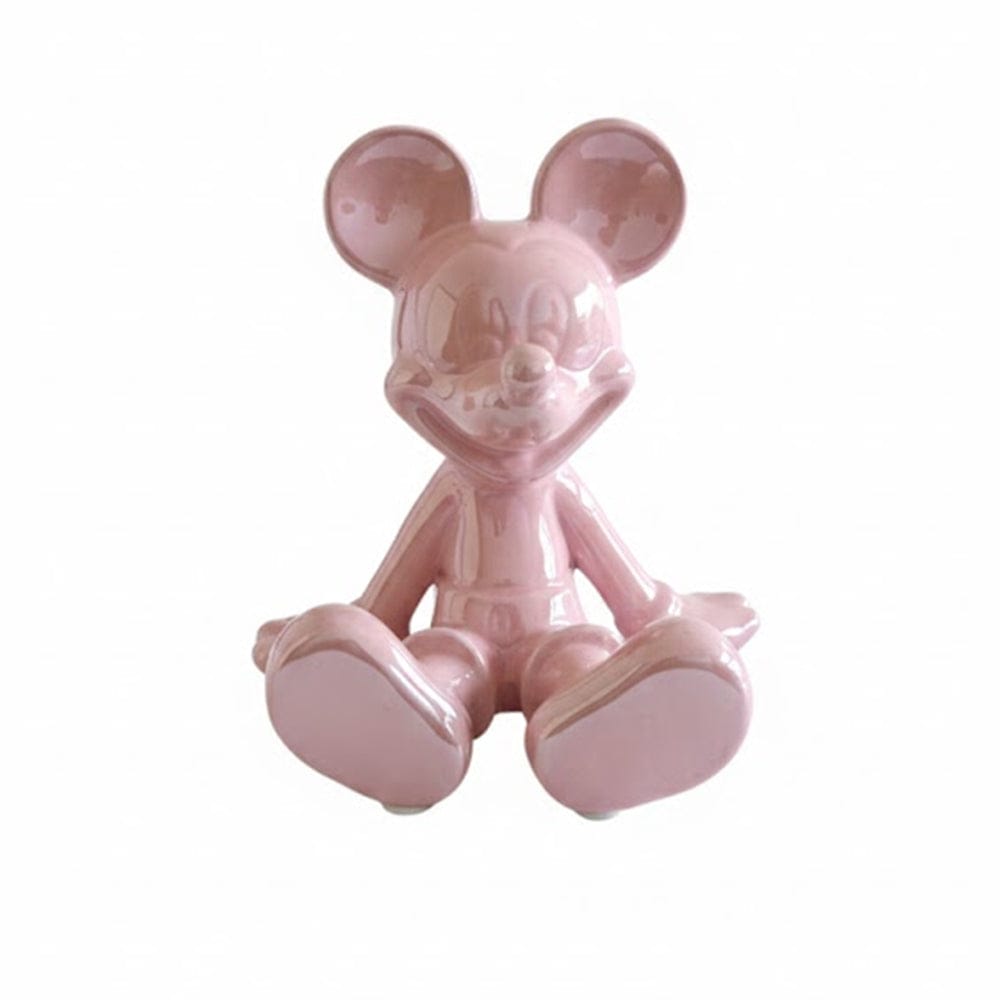 Alpha 55 Tirelire en céramique irisée Mickey assis