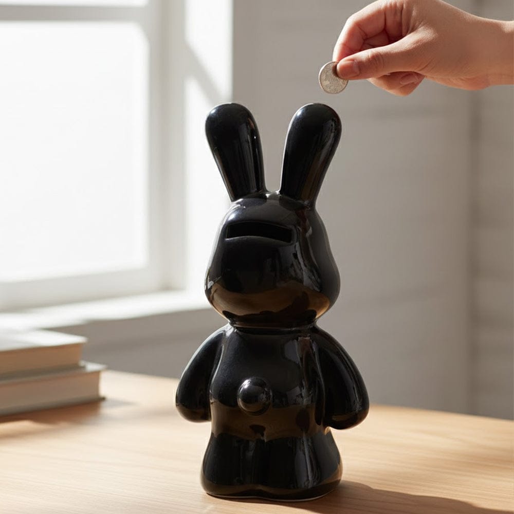 Alpha 55 Tirelire en céramique lapin décorative