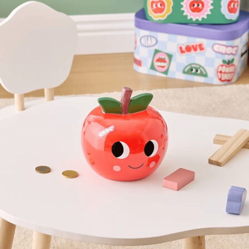 Alpha 55 Tirelire Enfant Dolomite Pomme Chachapop Rouge