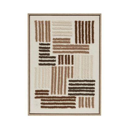 Alpha 55 Toile 3D Emir 50 x 70 cm Tissu Marron