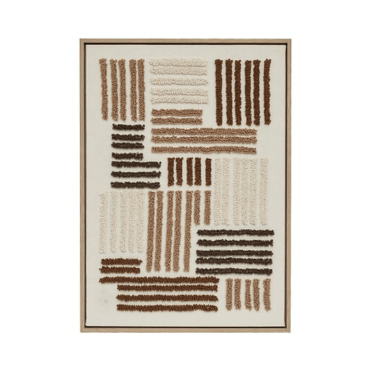 Alpha 55 Toile 3D Emir 50 x 70 cm Tissu Marron