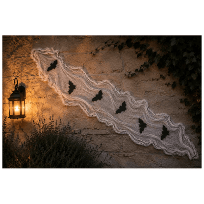 Alpha 55 Toile d’Araignée 4,2 m avec Chauve-Souris – Halloween