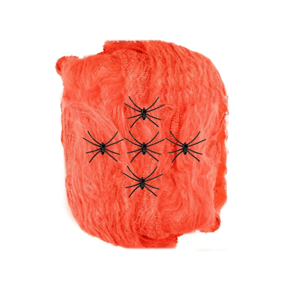 Alpha 55 Toile d’Araignée Orange 100 g – Décoration Halloween