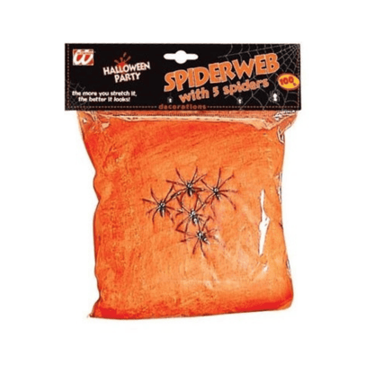 Alpha 55 Toile d’Araignée Orange 100 g – Décoration Halloween