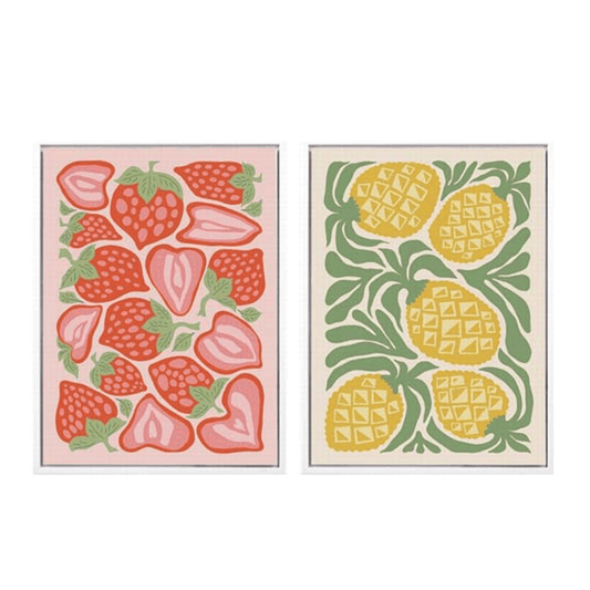 Alpha 55 Toile Fraises & Ananas – Déco Cuisine Moderne