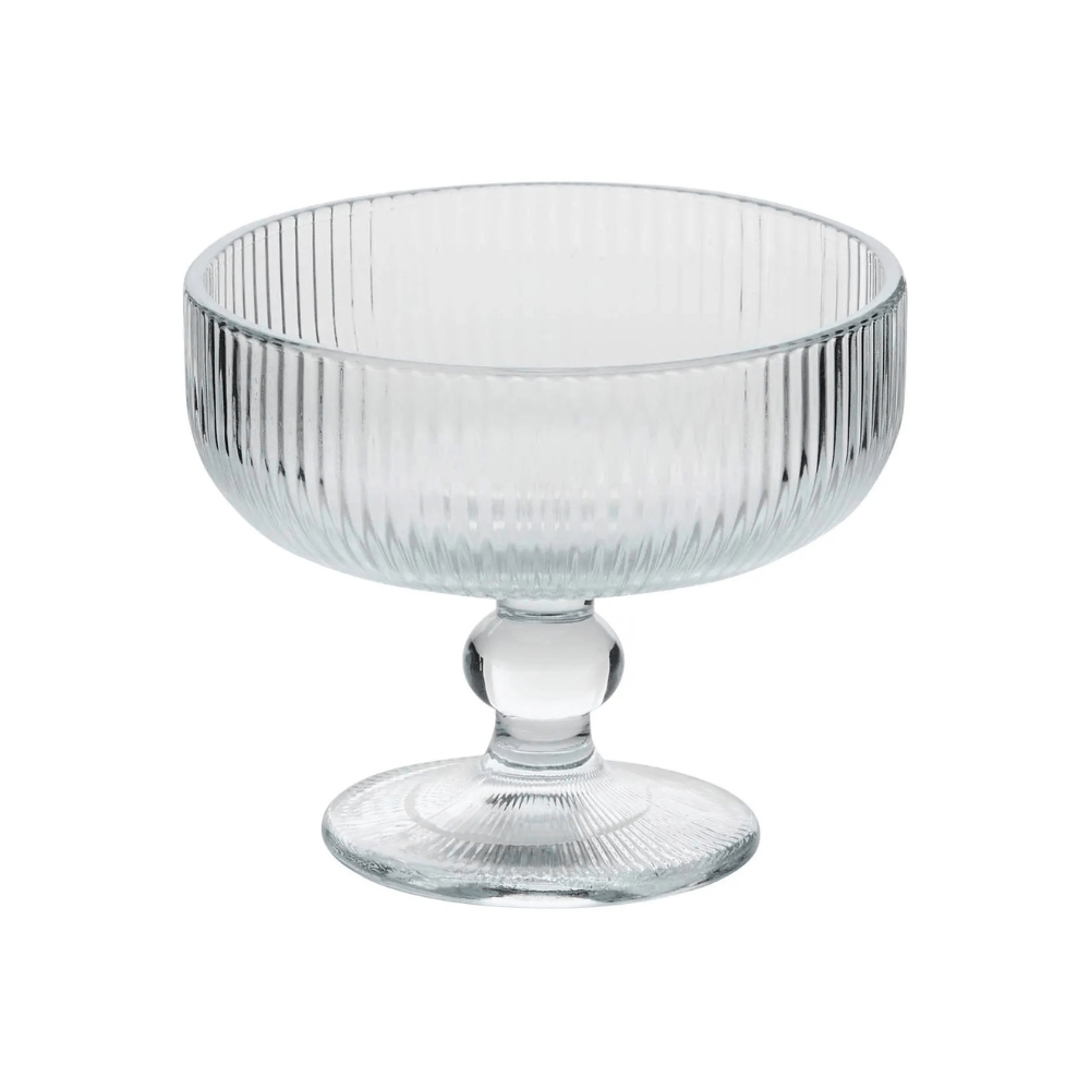 Alpha 55 Transparent Coupe à glace striée EMA – Élégante & pratique